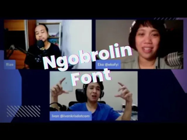 Ngobrolin Font
